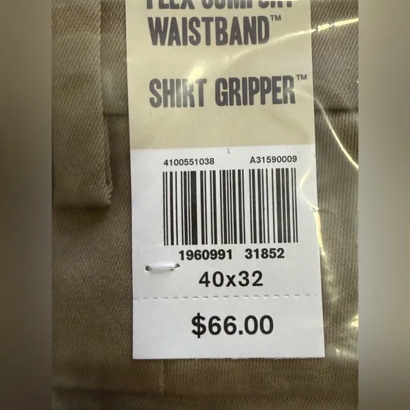 Dockers Signature Iron Free Khaki Straight Fit Stain Defender Pants Size 40x32 - Picture 9 of 9